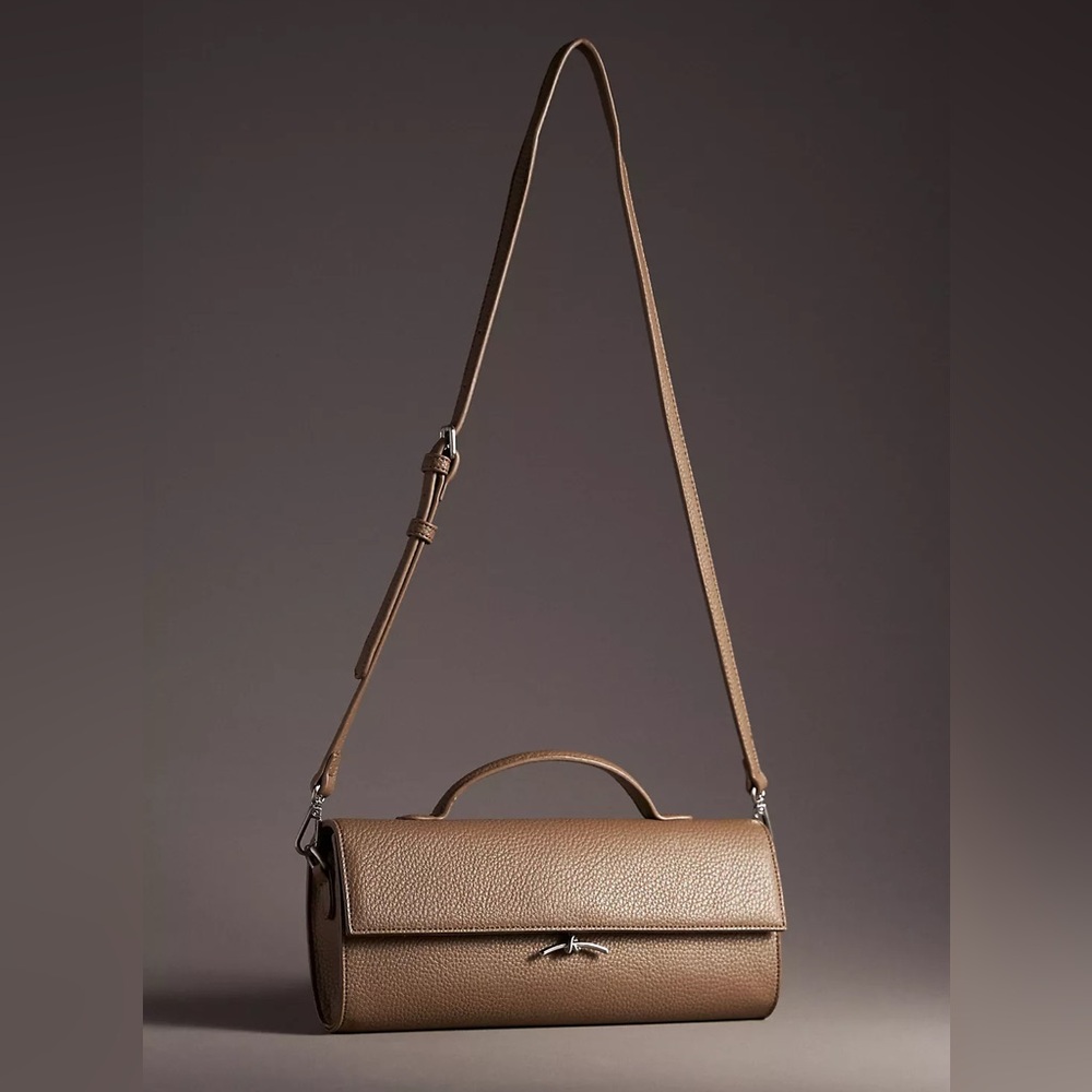 NWT - Anthropologie Pebbled East West Handbag